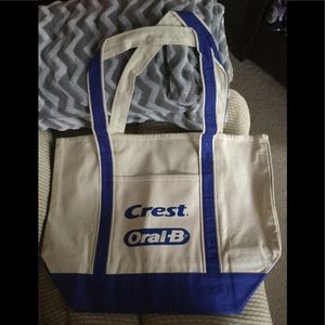 Crest Oral B large canvas tote bag NEW
